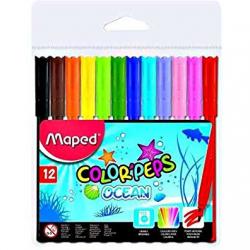 FLAMASTRY MAPED COLORPEPS OCEAN - 12 szt.