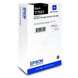 Tusz Epson T7551 XL do WorkForce Pro WF-8010/8090 | 5000 str. | 100 ml | black
