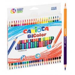 Kredki ołówkowe Carioca BiColor 48 kolorów