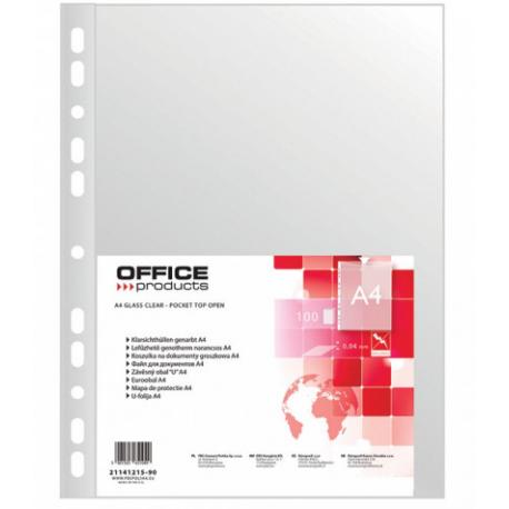 Koszulki Office Products A4/40µm groszkowe (100)
