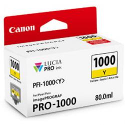 Tusz Canon PFI-1000 do iPF Pro-1000 | 80ml | yellow | 3365str