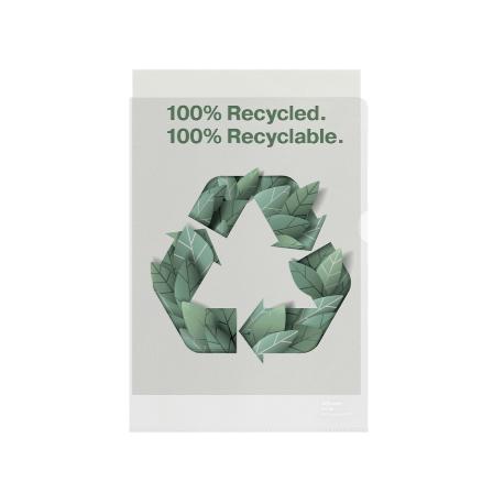 Folder Esselte Recycled Premium A4/100µm groszkowy (100)