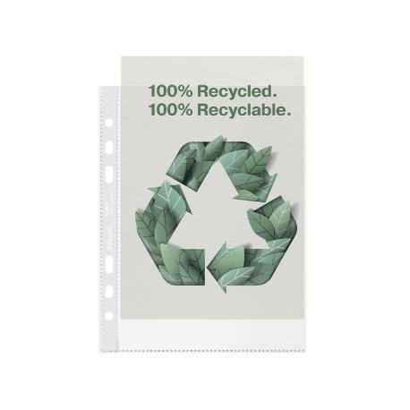 Koszulki Esselte Recycled Premium A5/70µm groszkowe (100)