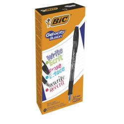 Długopis wymazywalny BiC Gelocity Illusion czarny