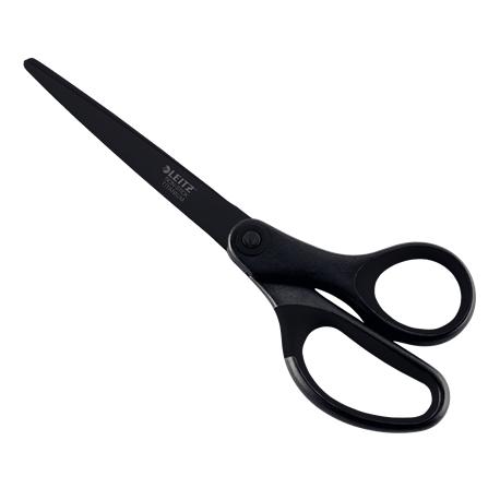 Nożyczki tytanowe nieklejące Leitz, 18 cm, czarne