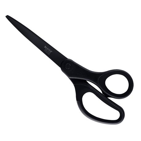 Nożyczki tytanowe nieklejące Leitz, 20,5 cm, czarne