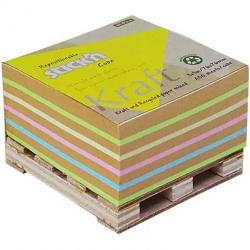 Karteczki Stick&039n 76x76mm Kraft 5 kolorów (400)
