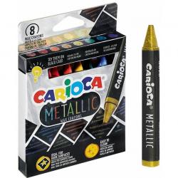 Kredki świecowe Carioca Metallic 8 kolorów