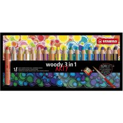 Kredki Stabilo Woody Arty 3in1 (+temperówka) 18 kolorów