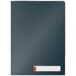 Folder PP Leitz Cosy A4/200µm 3 przegródki szary (3), SZARY