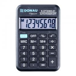 Donau Kalkulator kieszonkowy K-DT2083-01 czarny, wyświetlacz 8.9 cm