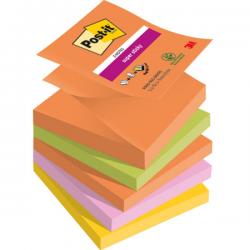 Karteczki Post-it Super Sticky Z-Notes 76x76mm 4 kolory (5x90)