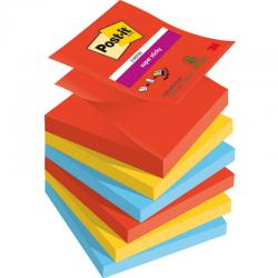 Karteczki Post-it Super Sticky Z-Notes 76x76mm (R330-6SS-PLAY) mix kolorów (6x90)