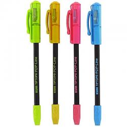 Ołówek z temperówką i gumką Kum Tip Top mix kolorów