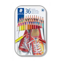 Kredki ołówkowe Staedtler metalowe pudełko 36 kolorów