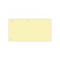 Przekładki kartonowe Office Products 1/3 A4 żółte (100)