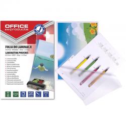 Folia laminacyjna Office Products 65x95mm 2x125µm błyszcząca (100)