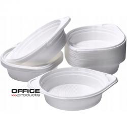 Flaczarka plastikowa Office Products 500ml śr.16cm biała (100)