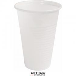 Kubek plastikowy Office Products 200ml termiczny biały (100)
